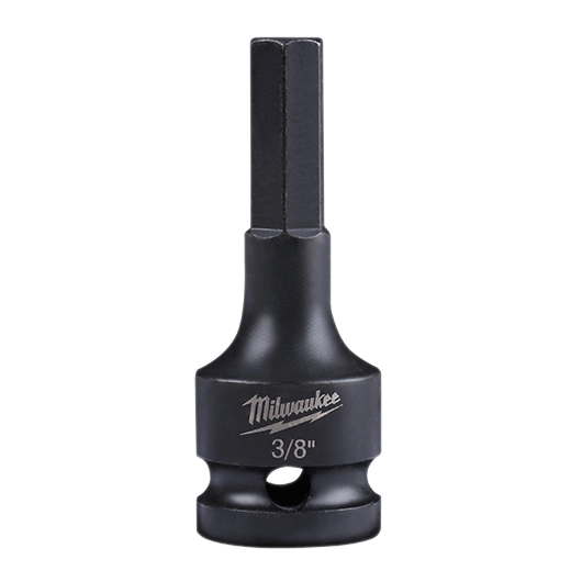 Milwaukee SHOCKWAVE Impact Duty Lineman's 1/2" Drive 3/8" Hex Bit Socket (49-66-5142)