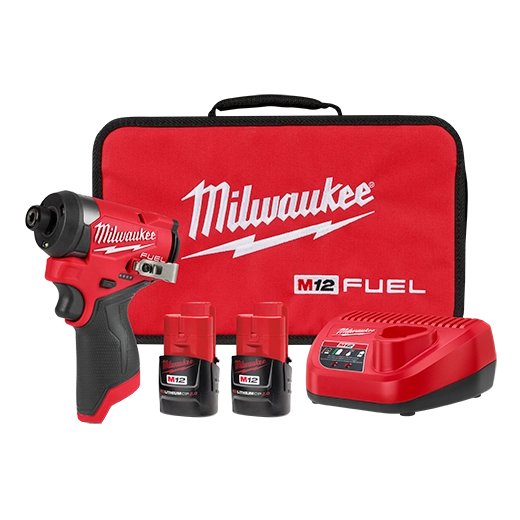 Milwaukee M12 FUEL 1/4" Hex Impact Driver Kit (3453-22)