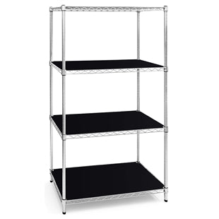 21"d Plastic Wire Shelf Liners - Black