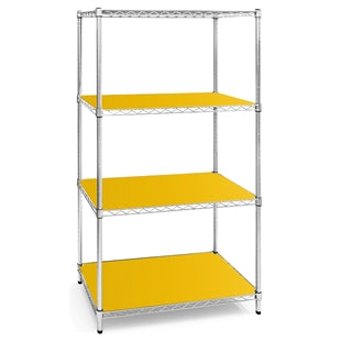 21"d Plastic Wire Shelf Liners - Dark Yellow