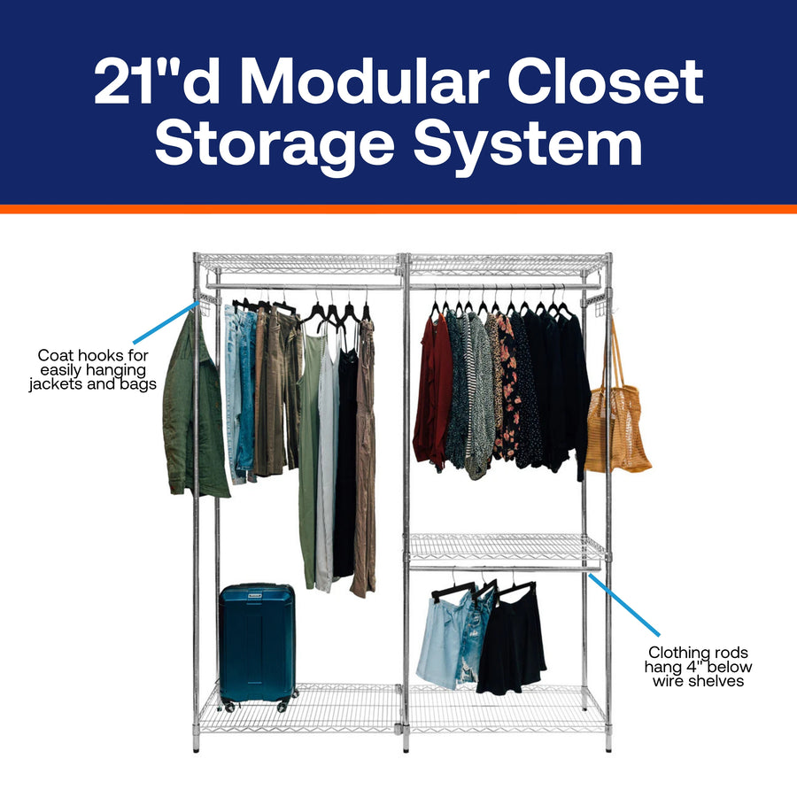 21"d Modular Closet Storage System