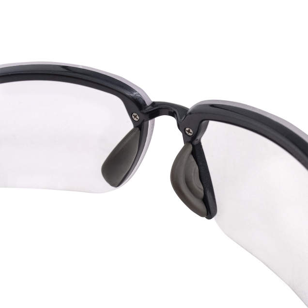 Radians Crossfire ES5 Premium Safety Eyewear Shiny Pearl Gray Frames with Clear Lenses (2964)