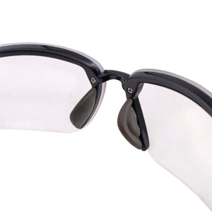Radians Crossfire ES5 Premium Safety Eyewear Shiny Pearl Gray Frames with Clear Lenses (2964)