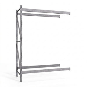 2-Tier Galvanized Teardrop Pallet Rack Add-On Units - 42"d x 144"h