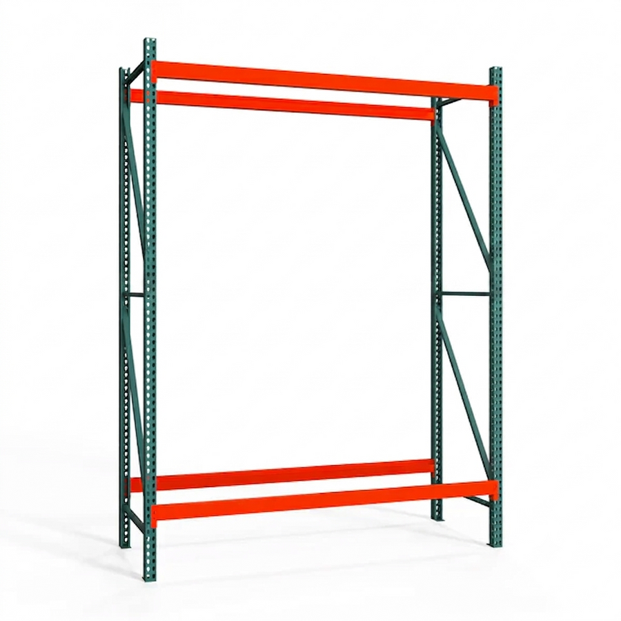 2-Tier Teardrop Pallet Rack Starter Units - 24"d x 144"h