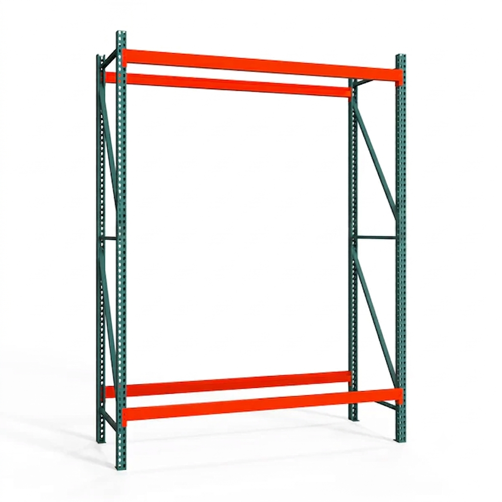 2-Tier Teardrop Pallet Rack Starter Units - 24"d x 144"h