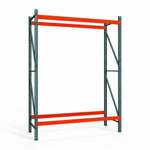 2-Tier Teardrop Pallet Rack Starter Units - 24"d x 144"h