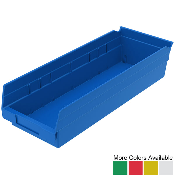 Quantum Nesting Plastic Shelf Bin – 12 X 6-5/8 X 4 Inches, Yellow, Case Of 30 (QSB102YL)