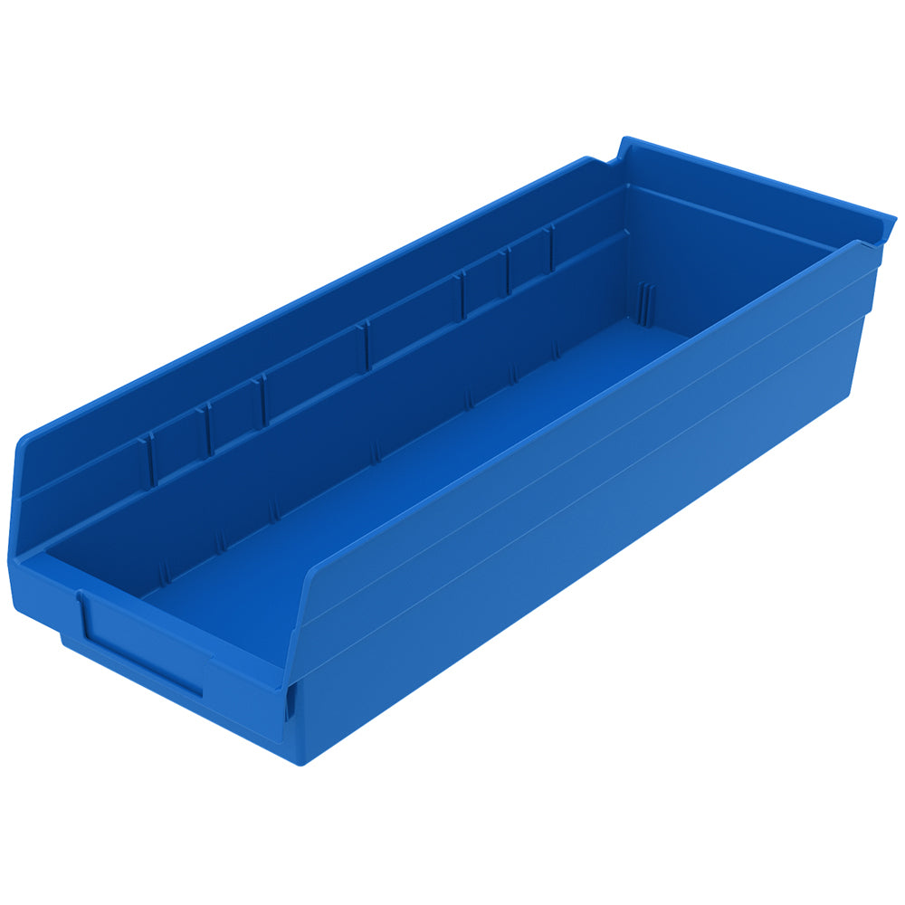 17-7/8"d x 6-5/8"w x 4"h Nesting Shelf Bins - 12 Pack