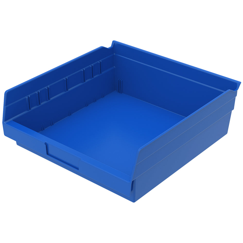 11-5/8"d x 11-1/8"w x 4"h Nesting Shelf Bins - 12 Pack