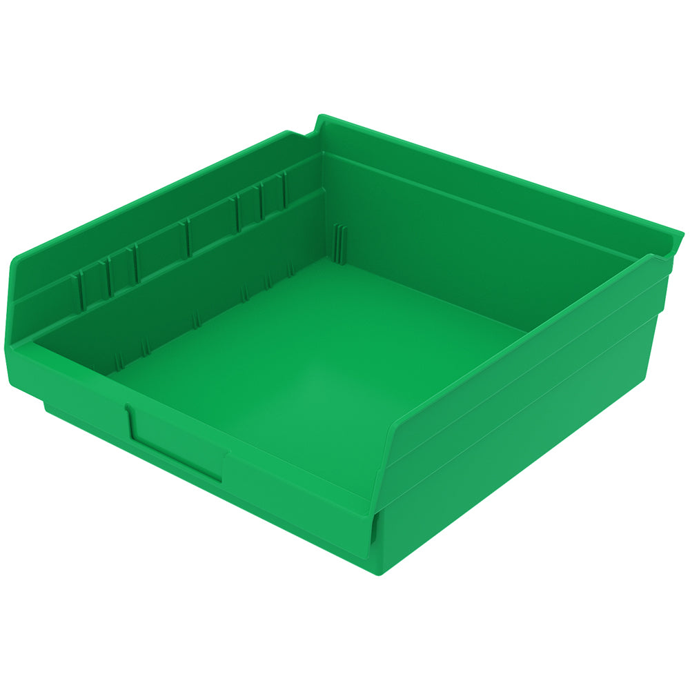 11-5/8"d x 11-1/8"w x 4"h Nesting Shelf Bins - 12 Pack