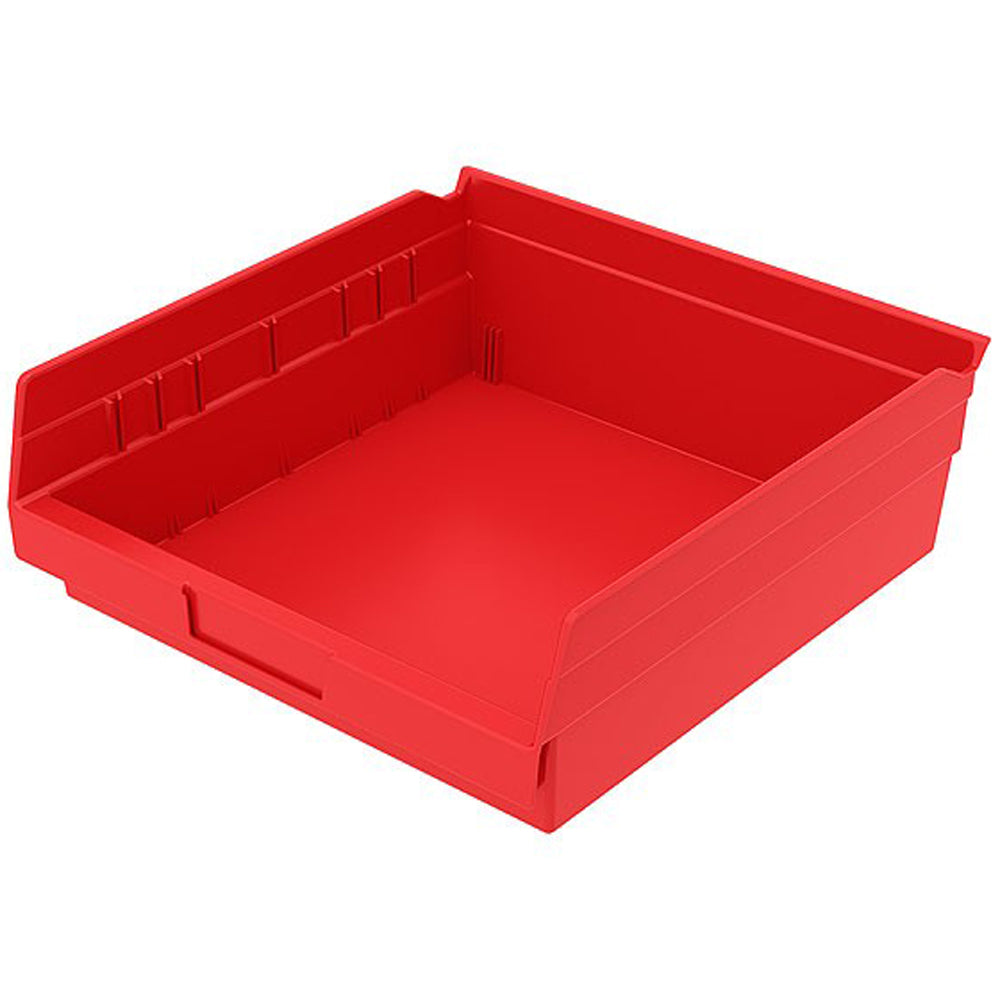11-5/8"d x 11-1/8"w x 4"h Nesting Shelf Bins - 12 Pack