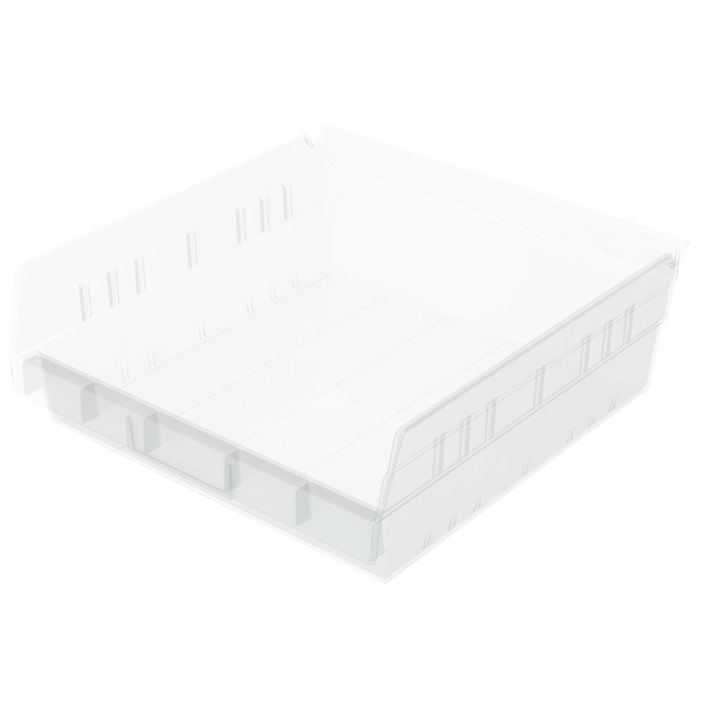 11-5/8"d x 11-1/8"w x 4"h Nesting Shelf Bins - 12 Pack
