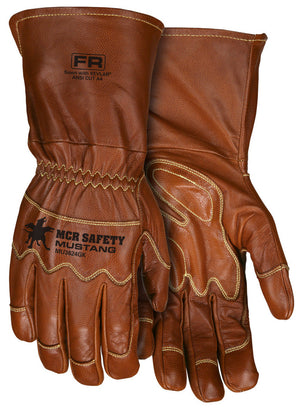 MCR Saftey Mustang Utility Leather Work Gloves Size XL (MU3624GK)