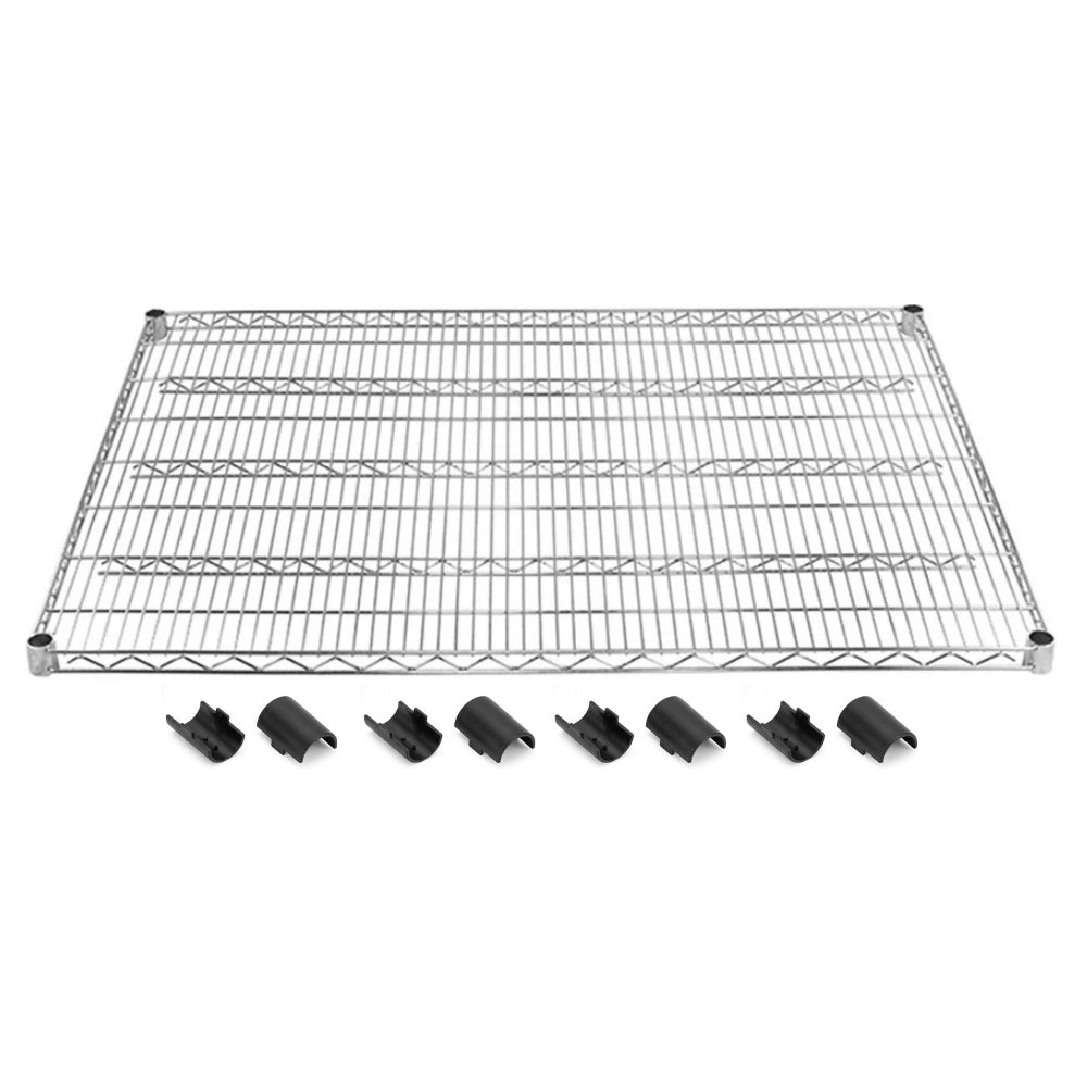 36"d Chrome Wire Shelves with Shelf Clips