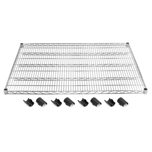 36"d Chrome Wire Shelves with Shelf Clips