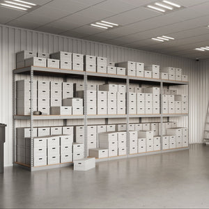 Lyon 36"d 3-Shelf Heavy-Duty Boltless Shelving Add-On Units - Gray