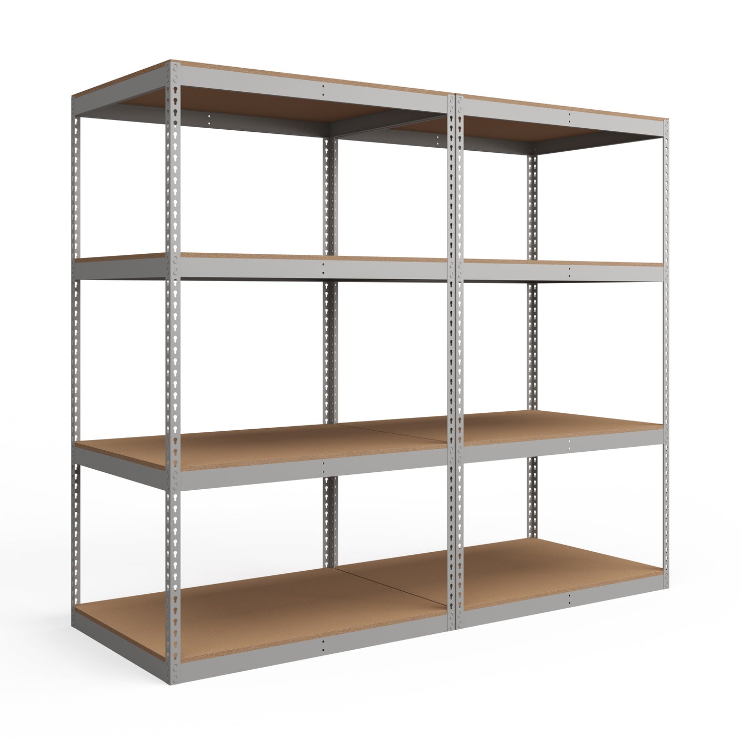 Lyon 36"d 4-Shelf Heavy-Duty Boltless Shelving Add-On Units - Gray