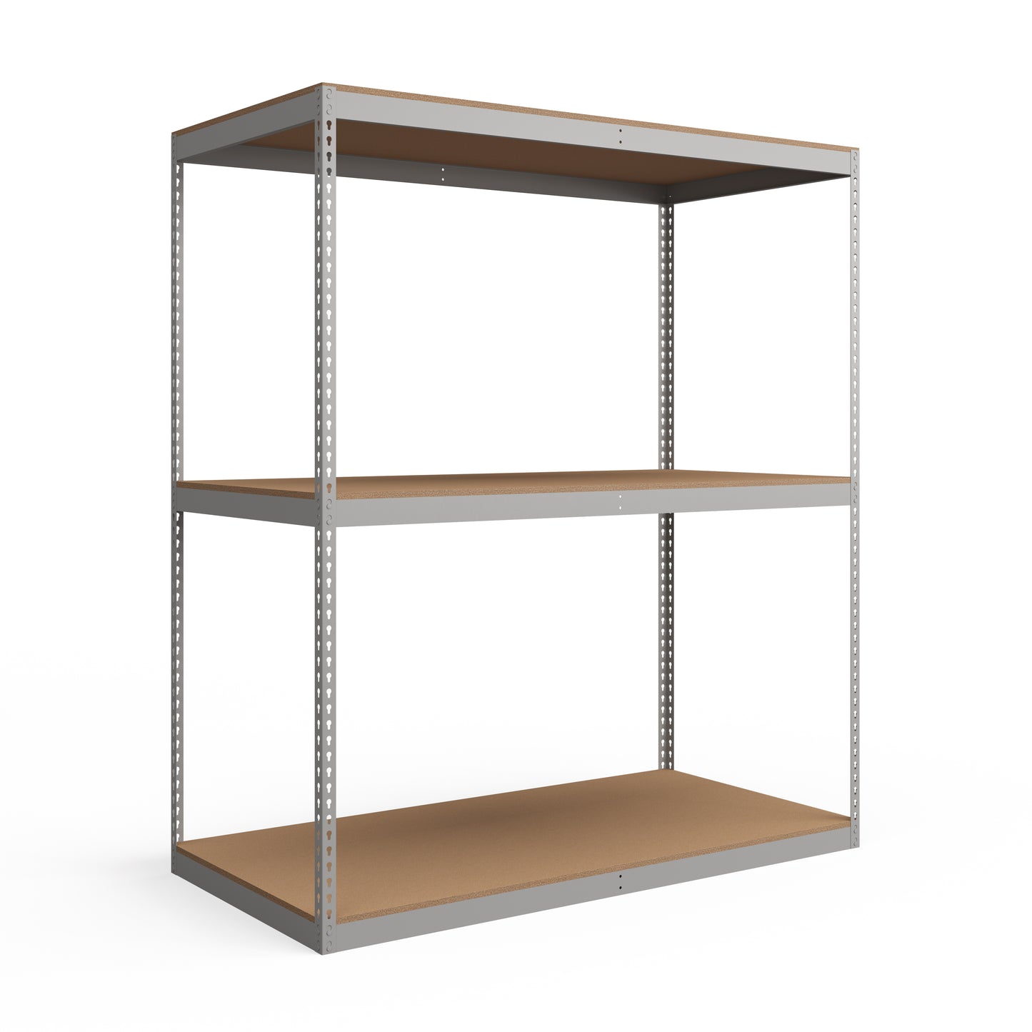Lyon 48"d 3-Shelf Heavy-Duty Boltless Shelving Starter Units - Gray