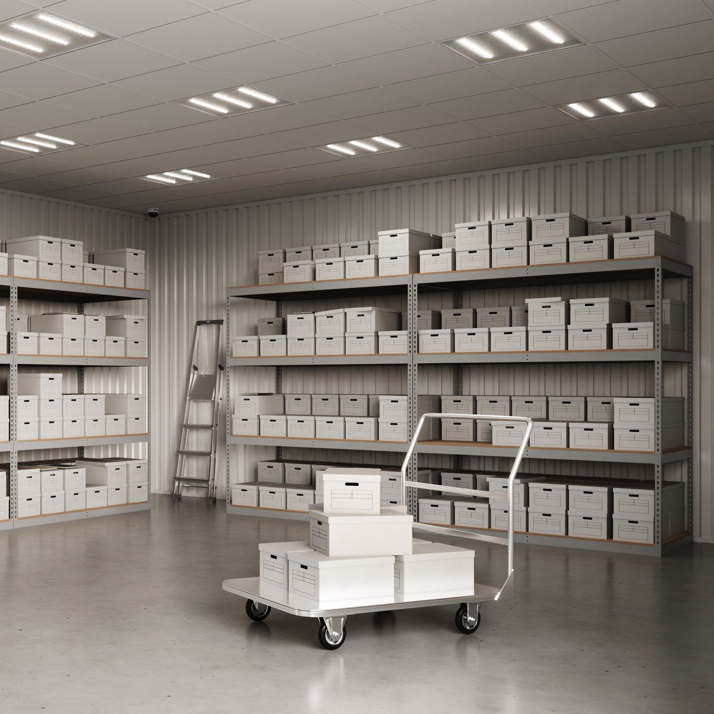 Lyon 48"d 4-Shelf Heavy-Duty Boltless Shelving Add-On Units - Gray