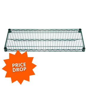 Green Epoxy Wire Shelves