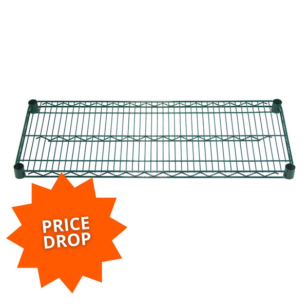 Green Epoxy Wire Shelves