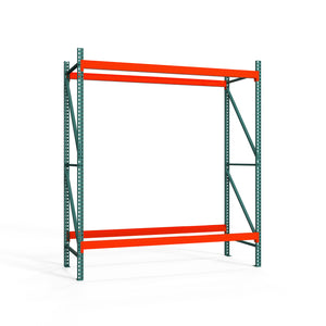 2-Tier Teardrop Pallet Rack Starter Units - 48"d x 120"h