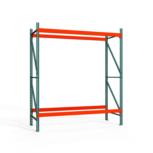 2-Tier Teardrop Pallet Rack Starter Units - 36"d x 120"h