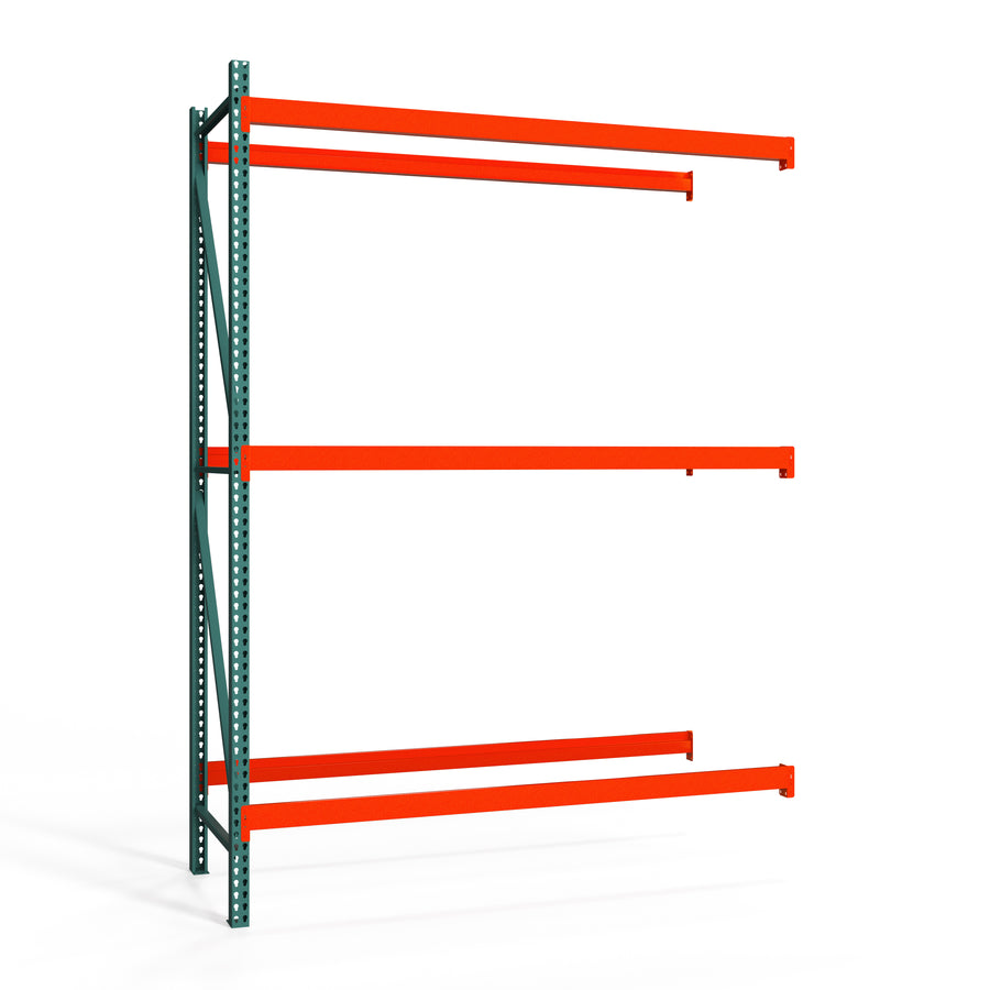 3-Tier Teardrop Pallet Rack Add-On Units - Heavy Duty - 42"d x 144"h