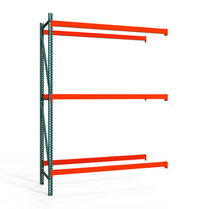 3-Tier Teardrop Pallet Rack Add-On Units - Heavy Duty - 42"d x 144"h