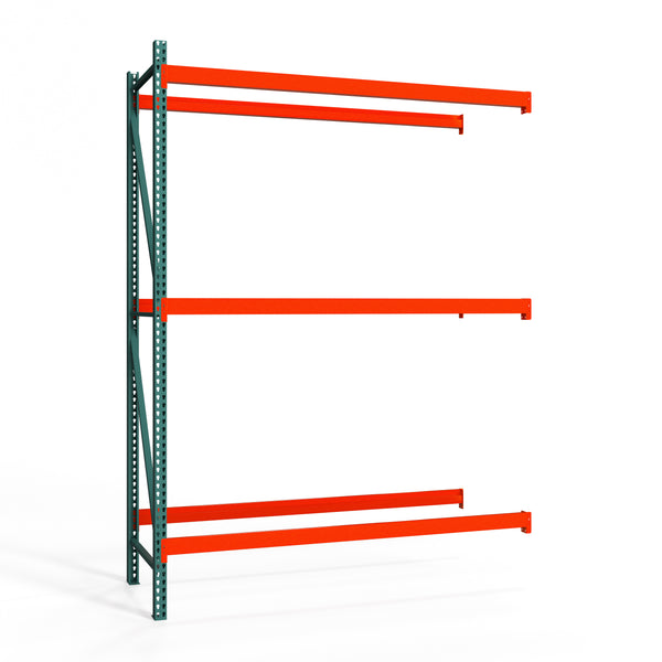 3-Tier Teardrop Pallet Rack Add-On Units - Heavy Duty - 36"d x 144"h