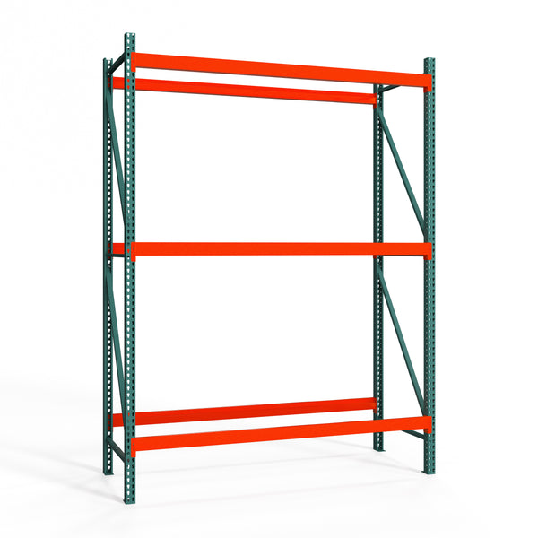 3-Tier Teardrop Pallet Rack Starter Units - Heavy Duty - 48"d x 144"h