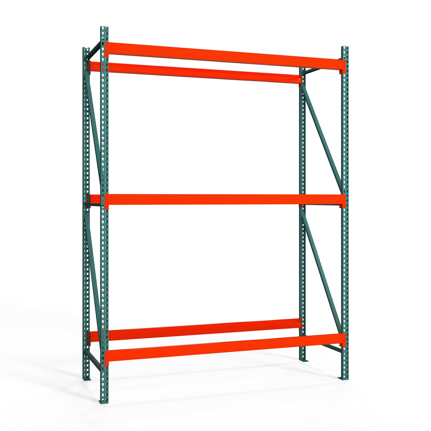 3-Tier Teardrop Pallet Rack Starter Units - Standard Duty - 36"d x 144"h