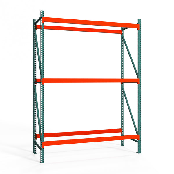 3-Tier Teardrop Pallet Rack Starter Units - Standard Duty - 42"d x 144"h
