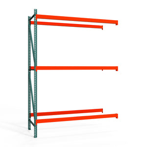 3-Tier Teardrop Pallet Rack Add-On Units - Standard Duty - 42"d x 144"h