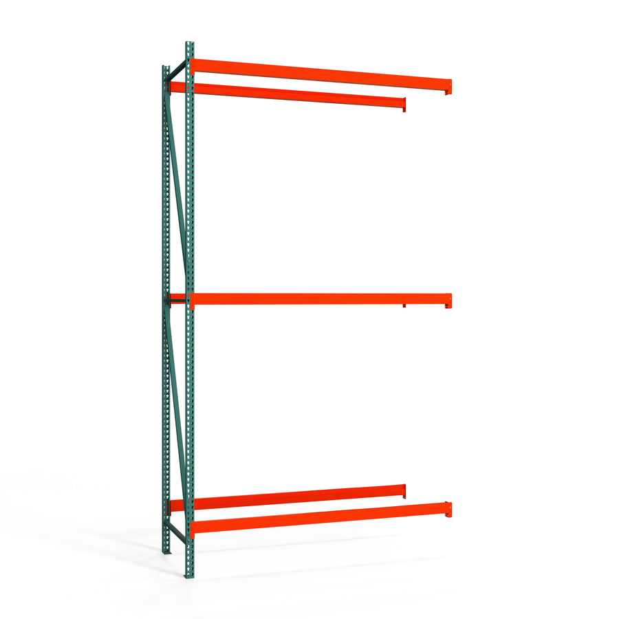 3-Tier Teardrop Pallet Rack Add-On Units - 42"d x 192"h