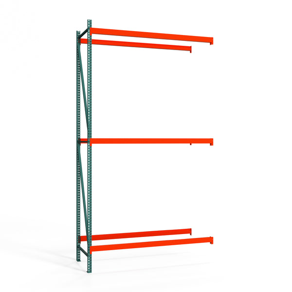 3-Tier Teardrop Pallet Rack Add-On Units - 42"d x 192"h
