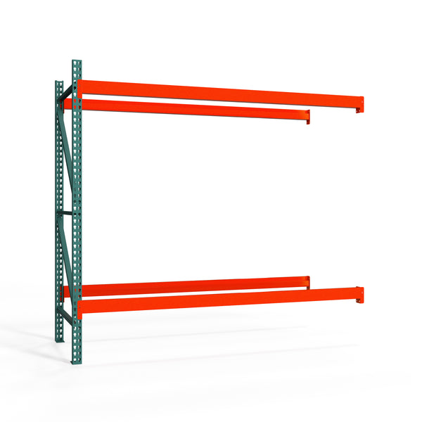 2-Tier Teardrop Pallet Rack Add-On Units - 36"d x 96"h