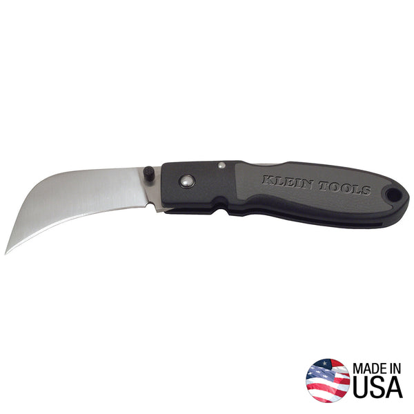 Klein Lockback Knife, 2-5/8-Inch Hawkbill Blade, Black Handle (44005)