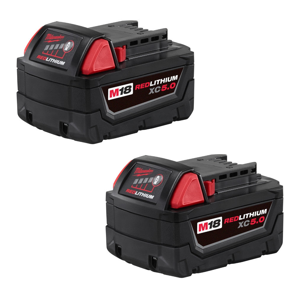 Milwaukee M18™ REDLITHIUM™ XC5.0 Extended Capacity Battery Pack, 2 Pack (48-11-1852)