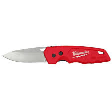 Milwaukee FASTBACK folding utility knife 48-22-1520 red handle stainless steel blade