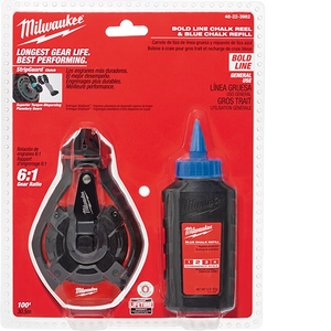 Milwaukee 100' Bold Line Kit w/ Blue Chalk (48-22-3982)