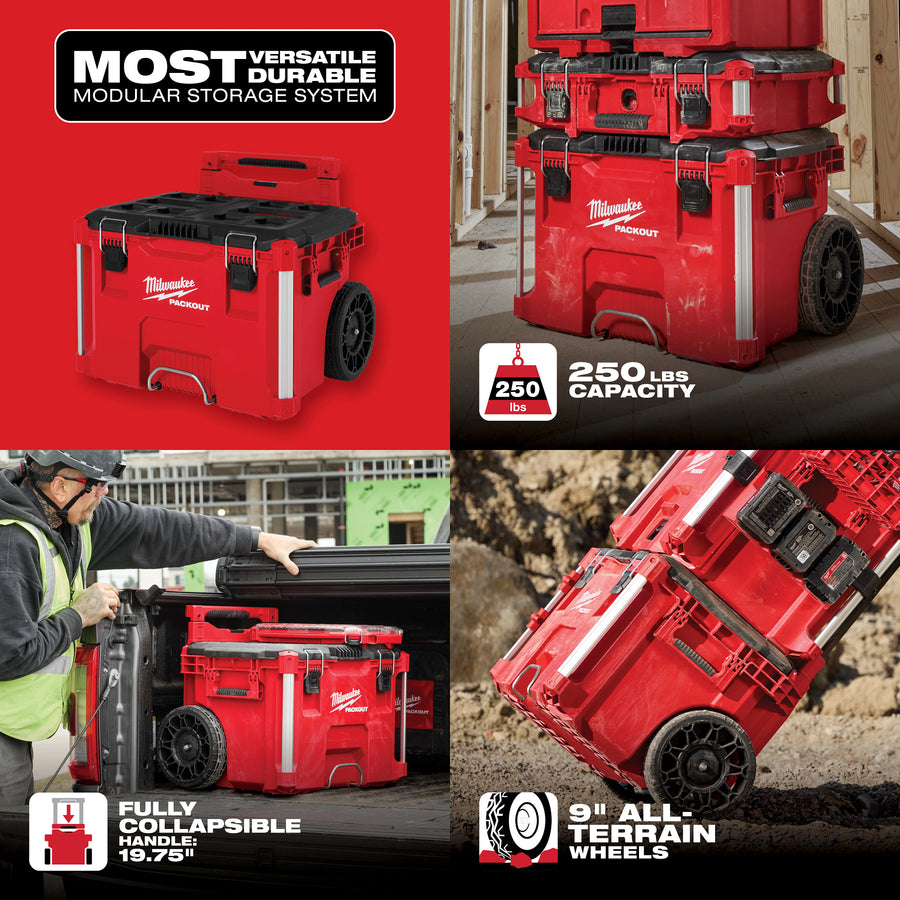 Milwaukee PACKOUT™ Rolling Tool Box (48-22-8427)