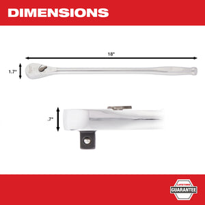 Milwaukee 1/2" Drive 18" Ratchet (48-22-9050)
