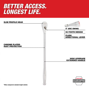 Milwaukee 1/2" Drive 18" Ratchet (48-22-9050)