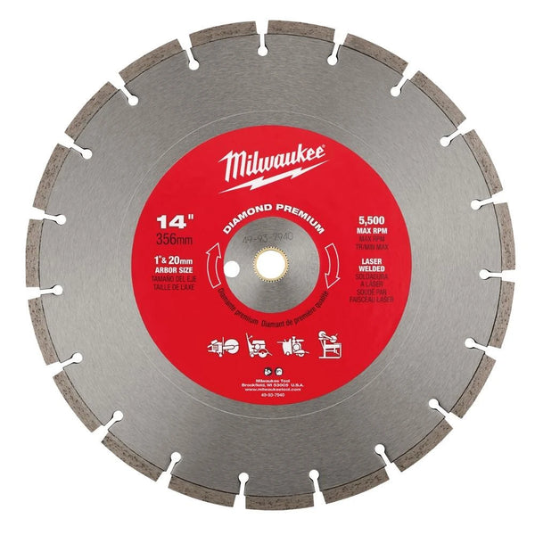 Milwaukee 14" Diamond Premium Segmented (49-93-7940)