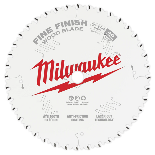 Milwaukee 5-3/8" 36T Fine Finish Circular Saw Blade (48-40-0524)