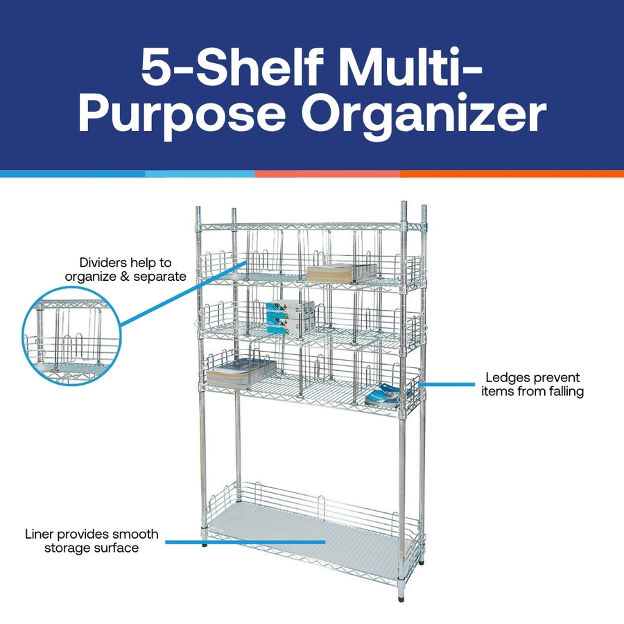 5-Shelf Multi-Purpose Organizer