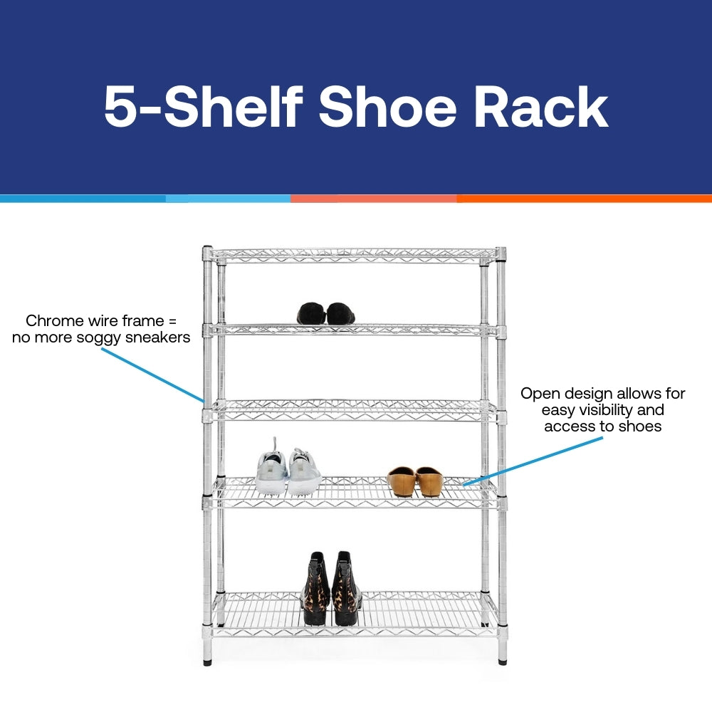 5-Shelf Shoe Rack