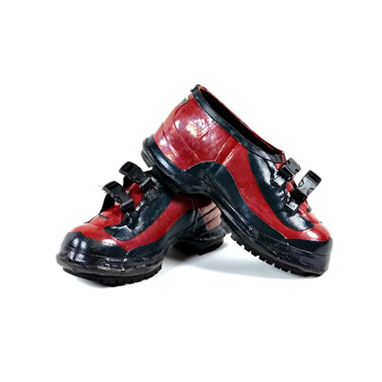 Salisbury Red Rubber Buckle Overshoes Bob-Sole Size 11 (51512-11)